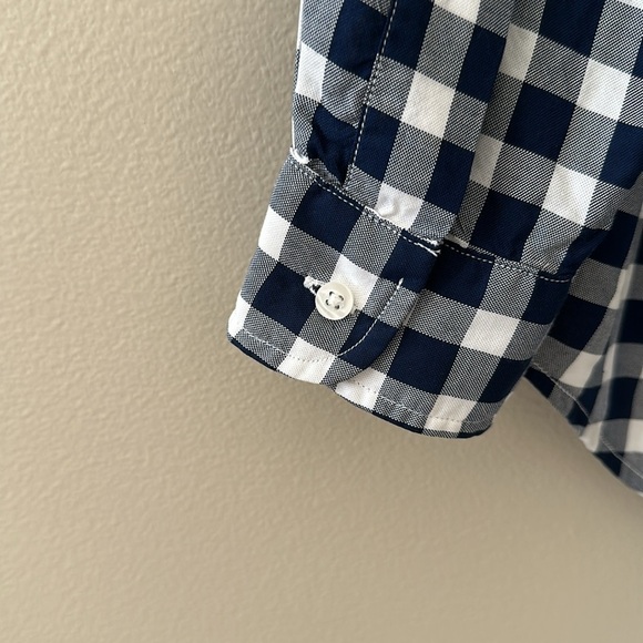 Grayson The Hero Button Down Shirt Long Sleeve Navy Check Sz XS Preppy Western - Picture 7 of 8